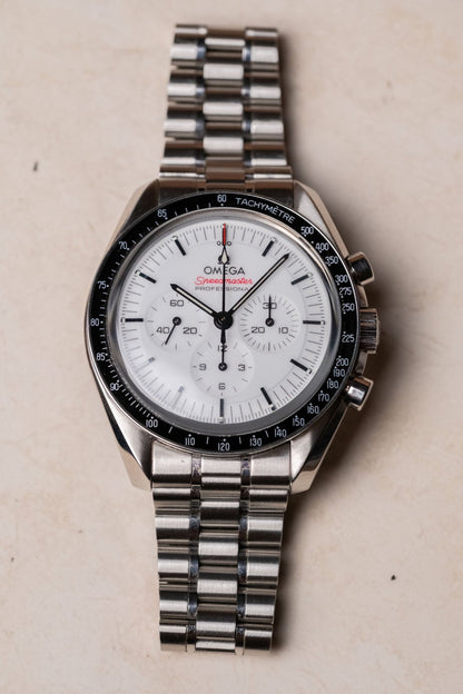 2024 Omega Speedmaster Moonwatch White Dial 310.30.42.50.04.001 - Wristory