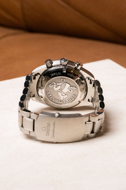 2024 OMEGA Speedmaster Racing Chronograph Blue Dial 326.30.40.50.03.001 caseback view