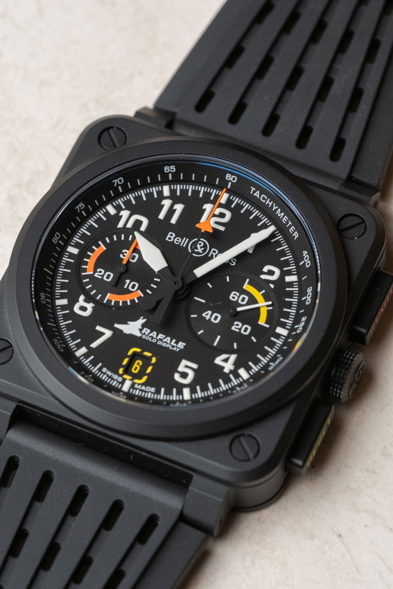2025 Bell & Ross BR-03 Chrono Display Rafale Solo Display BR0394-RSD-CE/SRB - Wristory