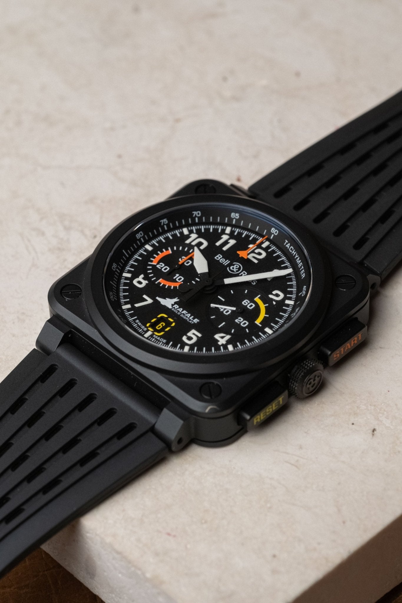 2025 Bell & Ross BR-03 Chrono Display Rafale Solo Display BR0394-RSD-CE/SRB - Wristory