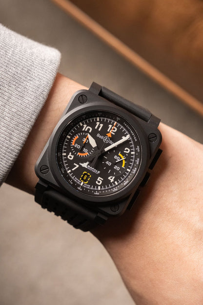 2025 Bell & Ross BR-03 Chrono Display Rafale Solo Display BR0394-RSD-CE/SRB - Wristory