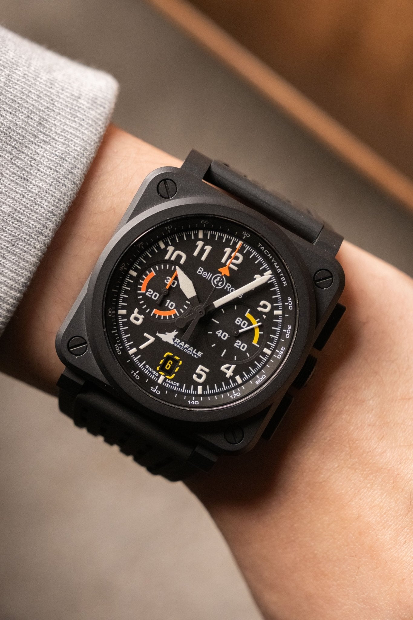 2025 Bell & Ross BR-03 Chrono Display Rafale Solo Display BR0394-RSD-CE/SRB - Wristory