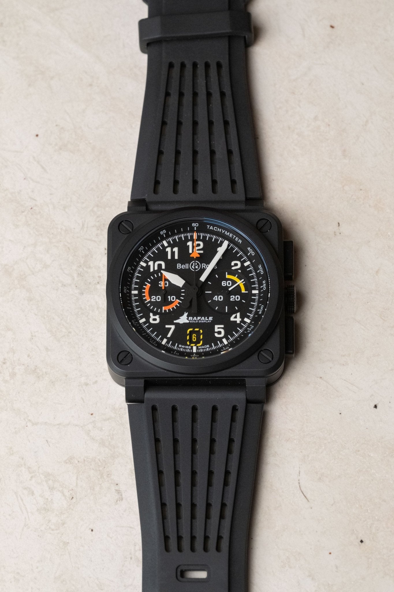2025 Bell & Ross BR-03 Chrono Display Rafale Solo Display BR0394-RSD-CE/SRB - Wristory