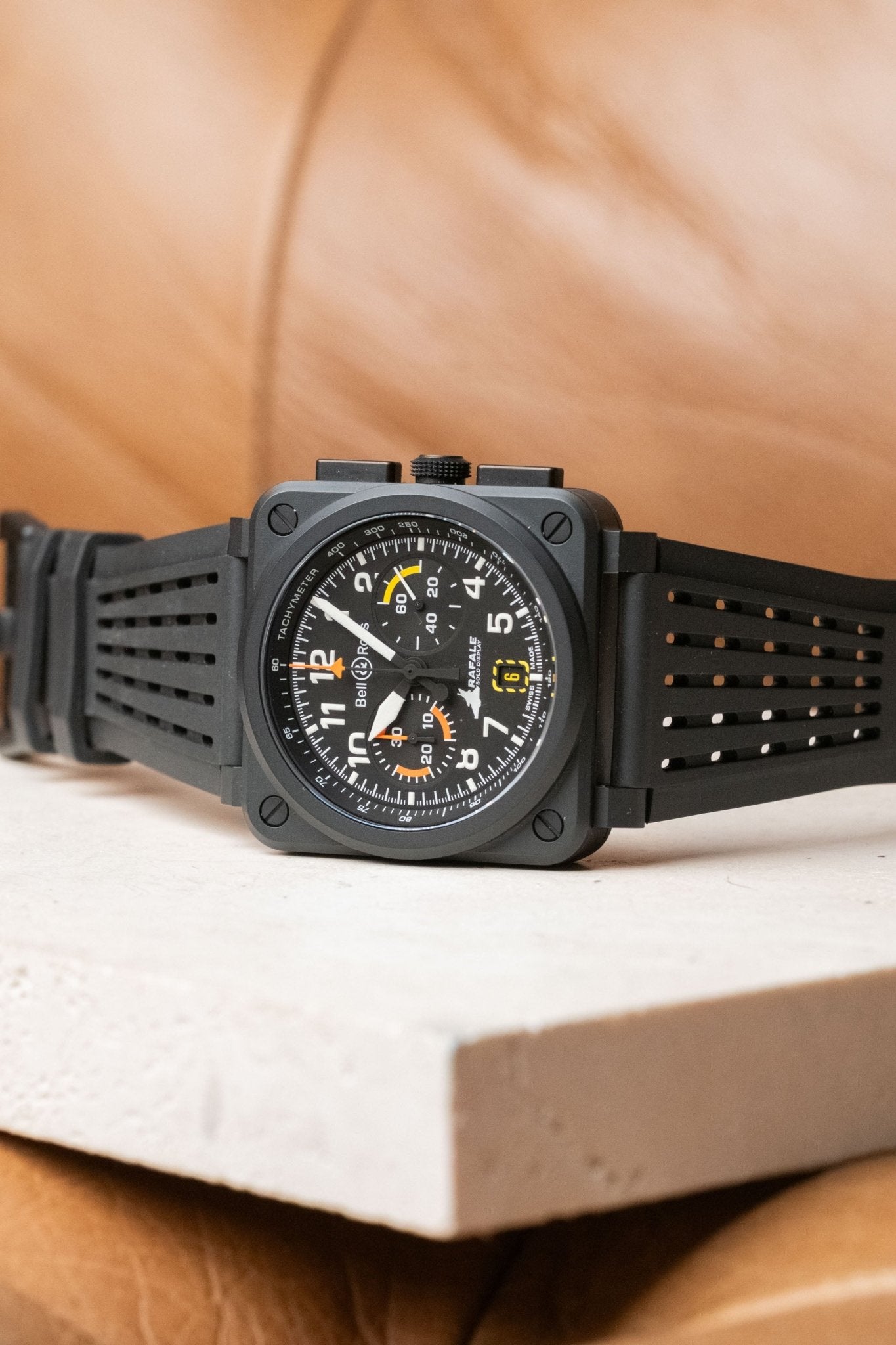 2025 Bell & Ross BR-03 Chrono Display Rafale Solo Display BR0394-RSD-CE/SRB - Wristory