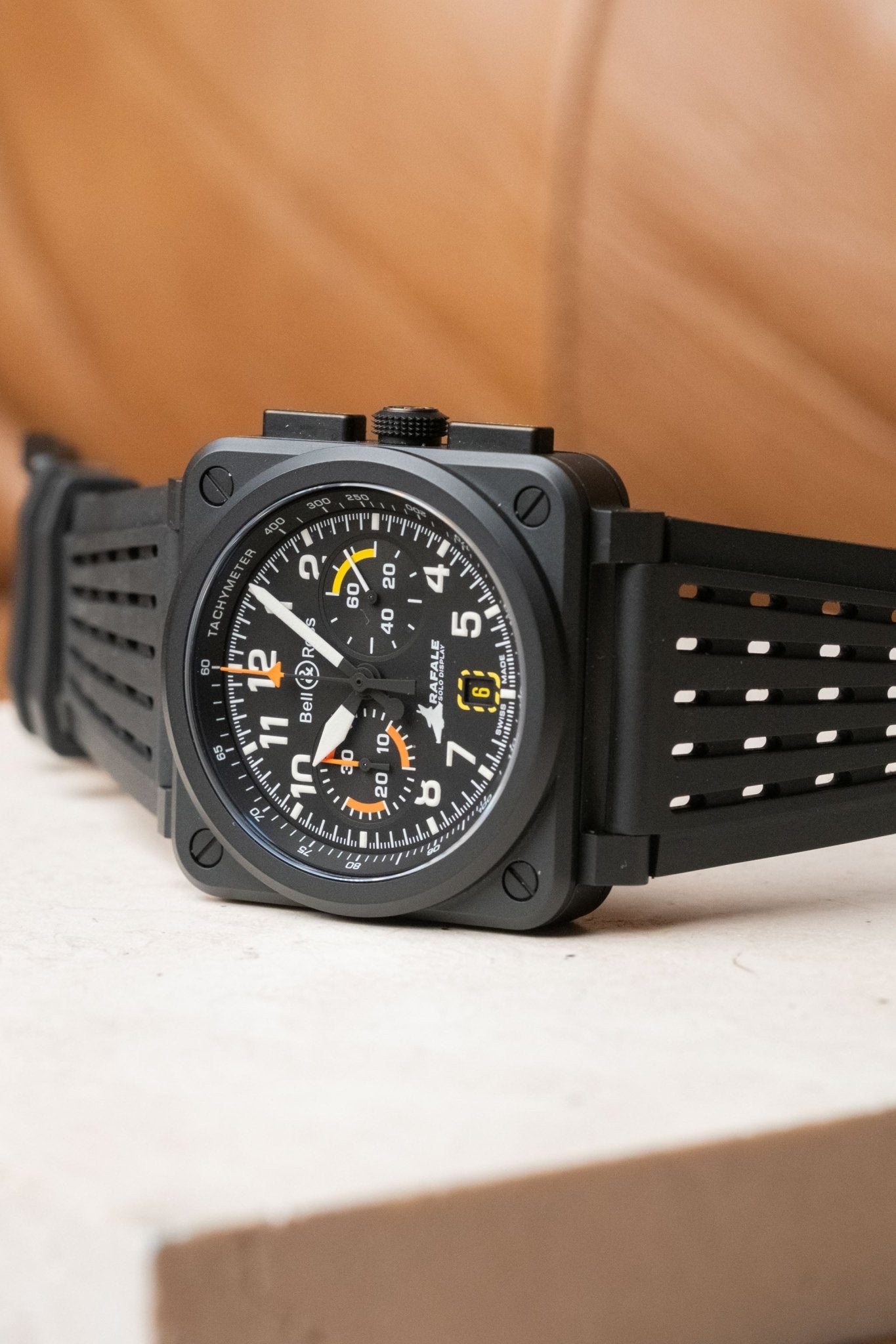 2025 Bell & Ross BR-03 Chrono Display Rafale Solo Display BR0394-RSD-CE/SRB - Wristory