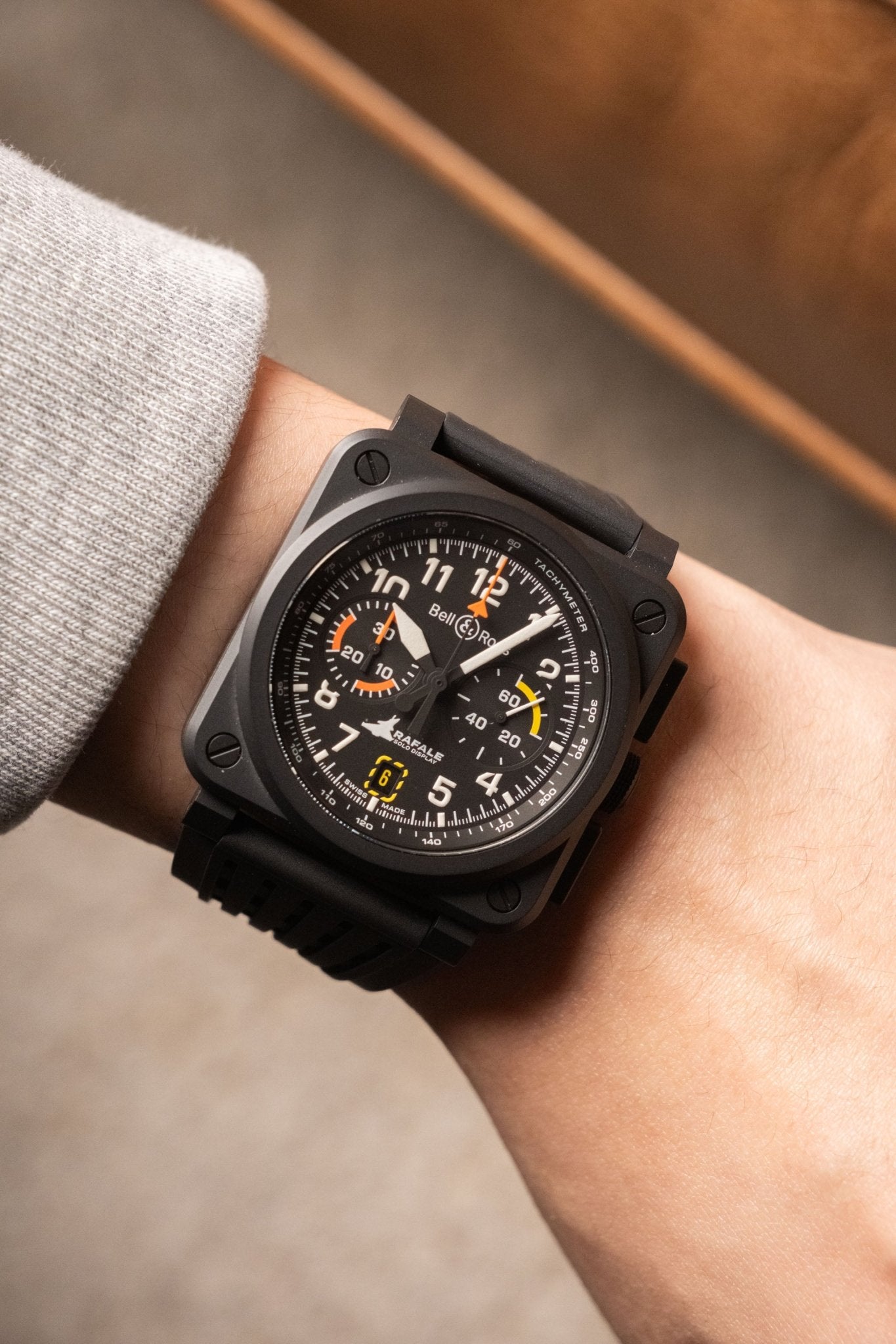 2025 Bell & Ross BR-03 Chrono Display Rafale Solo Display BR0394-RSD-CE/SRB - Wristory