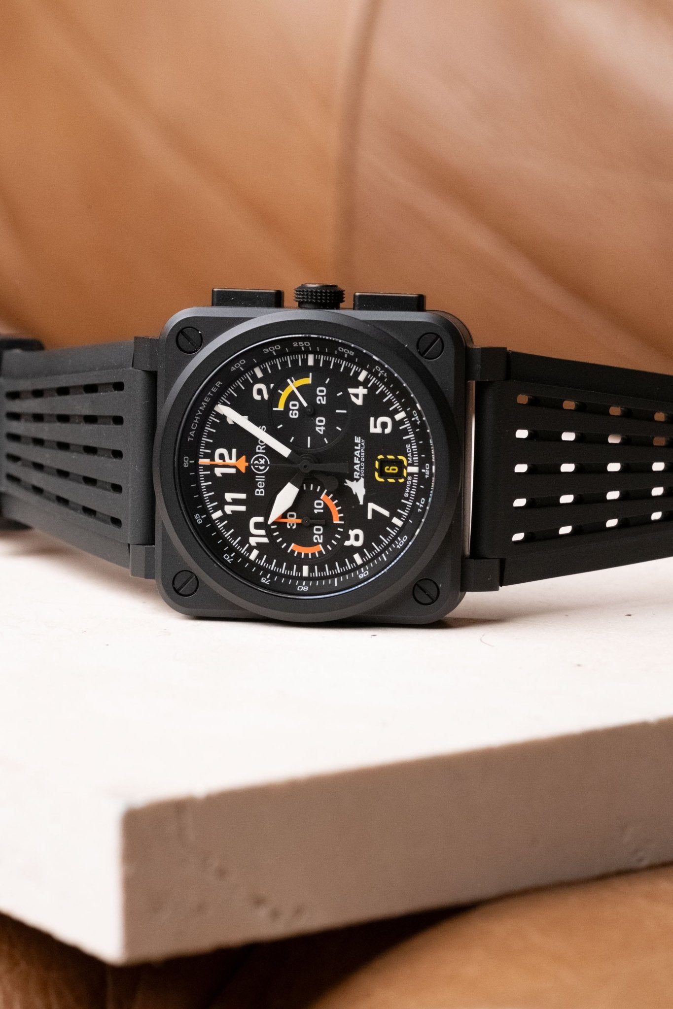 2025 Bell & Ross BR-03 Chrono Display Rafale Solo Display BR0394-RSD-CE/SRB - Wristory