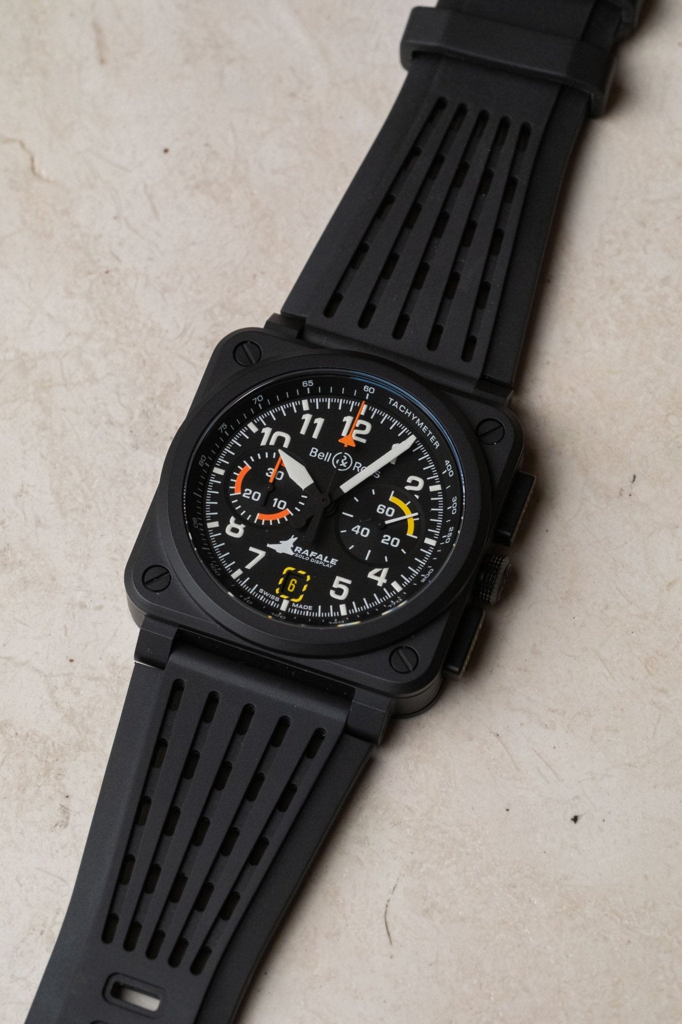 2025 Bell & Ross BR-03 Chrono Display Rafale Solo Display BR0394-RSD-CE/SRB - Wristory
