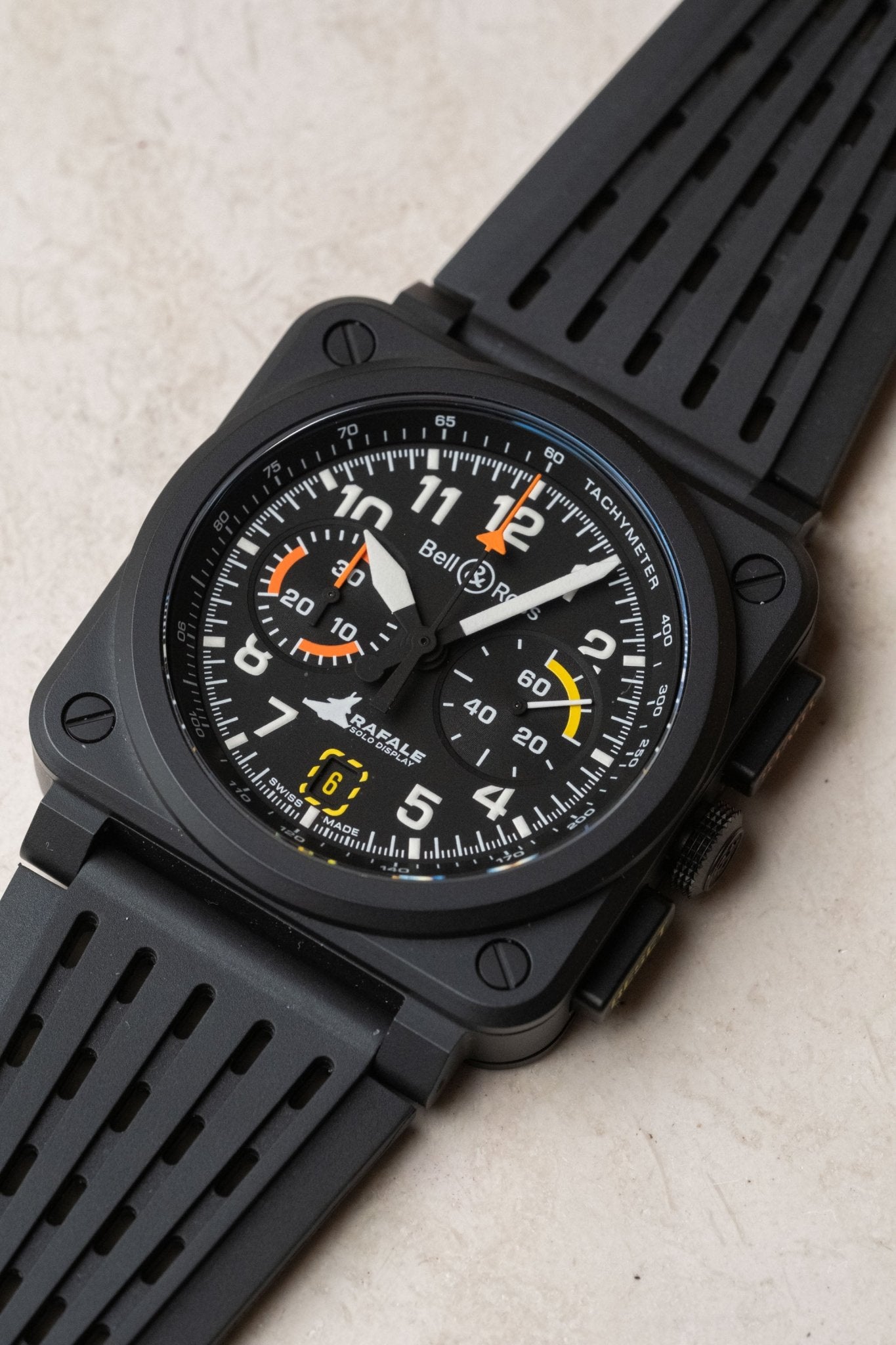 2025 Bell & Ross BR-03 Chrono Display Rafale Solo Display BR0394-RSD-CE/SRB - Wristory