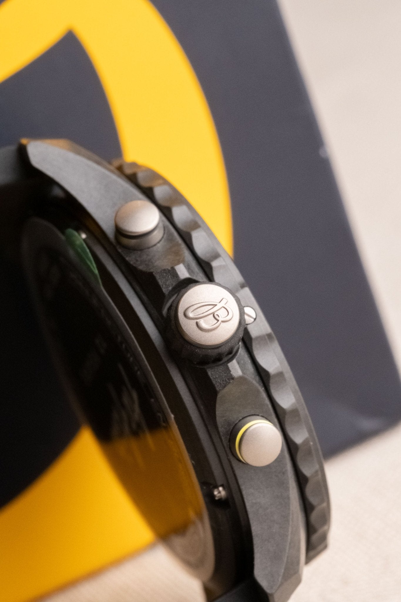 2025 Breitling Endurance Pro 44 Chronograph “Air-Asia” 10 Years Service Edition case profile side view