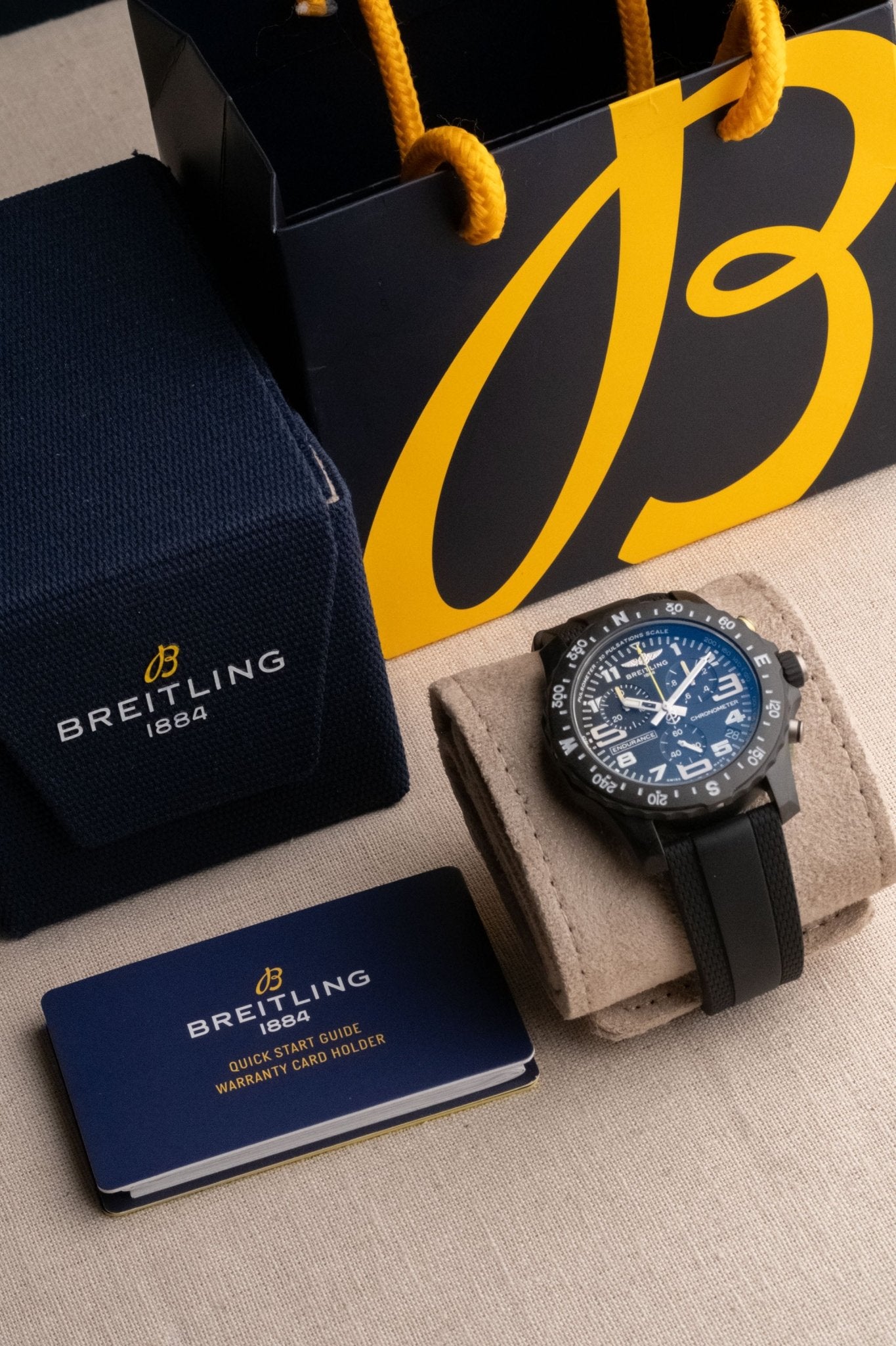 2025 Breitling Endurance Pro 44 Chronograph “Air-Asia” 10 Years Service Edition full set box and papers