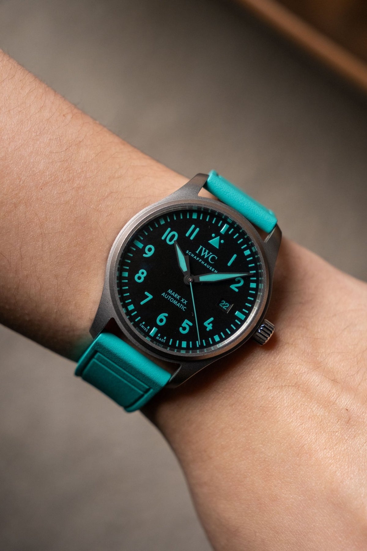 2025 IWC Schaffhausen Pilot Mark XX Mercedes-AMG PETRONAS Formula One™ Team IW3282-10 - Wristory