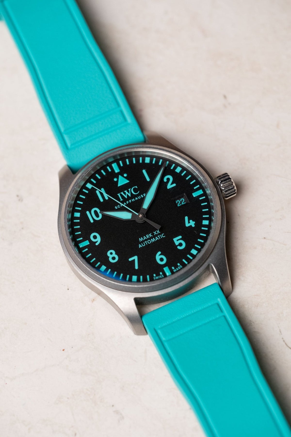 2025 IWC Schaffhausen Pilot Mark XX Mercedes-AMG PETRONAS Formula One™ Team IW3282-10 - Wristory