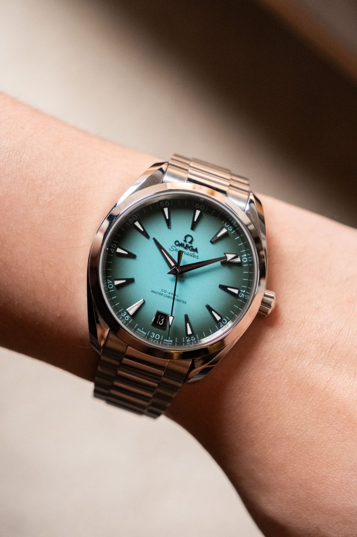 2025 Omega Aqua Terra 150m Turquoise Blue Co - Axial Master Chronometer "Turquoise Blue" Ref 220.10.41.21.03.006 - Wristory