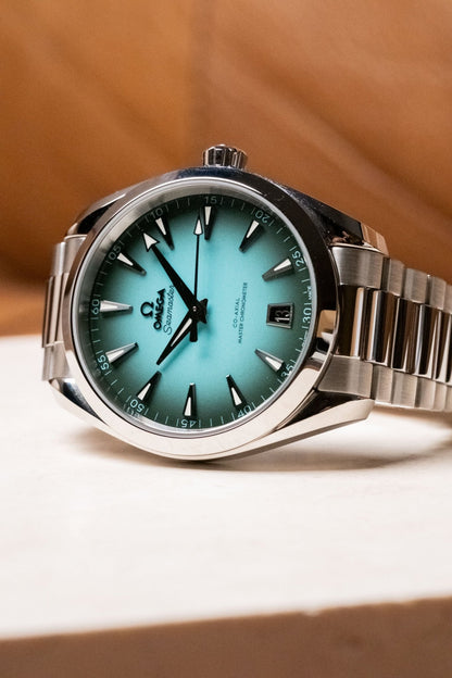 2025 Omega Aqua Terra 150m Turquoise Blue Co - Axial Master Chronometer "Turquoise Blue" Ref 220.10.41.21.03.006 - Wristory
