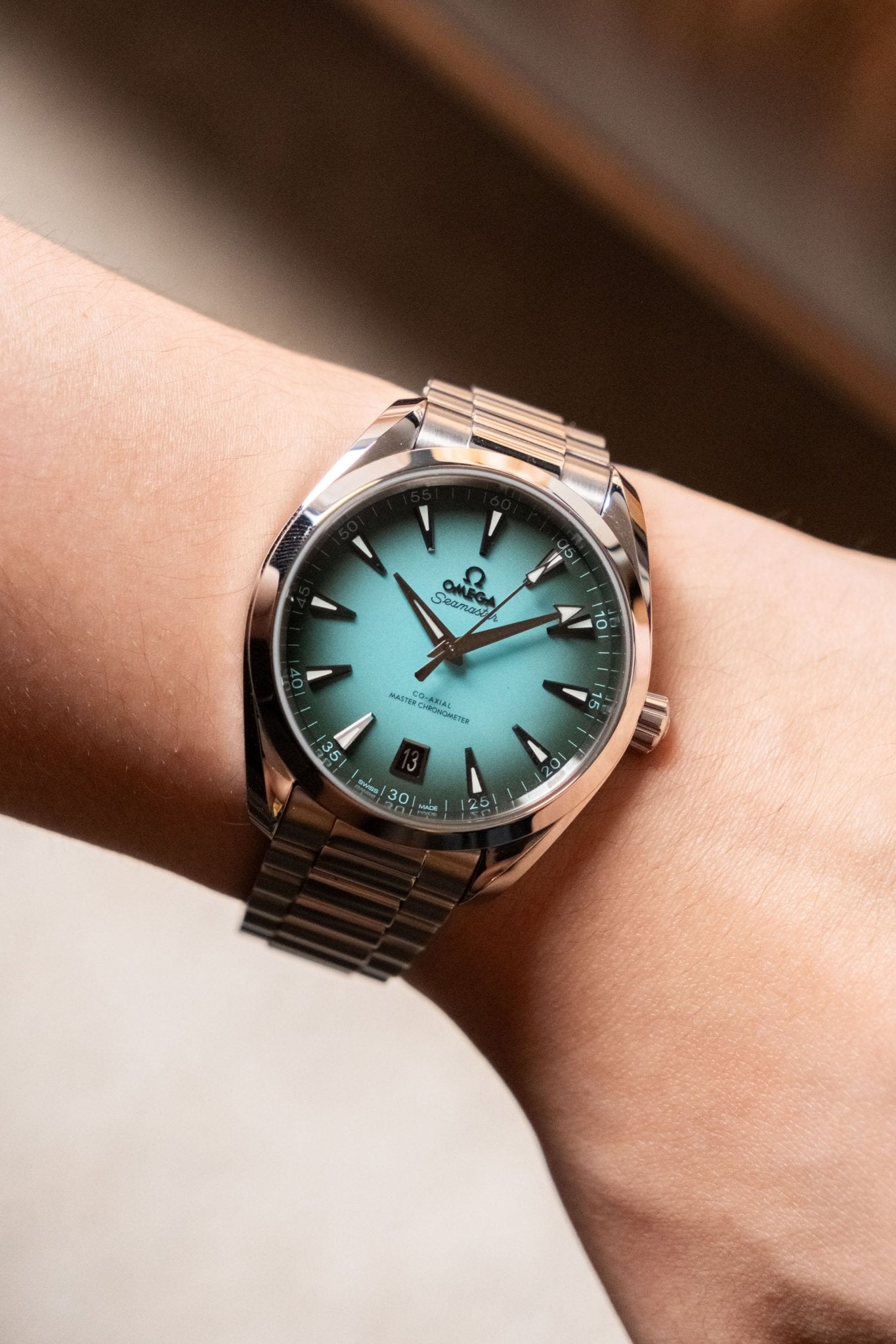 2025 Omega Aqua Terra 150m Turquoise Blue Co - Axial Master Chronometer "Turquoise Blue" Ref 220.10.41.21.03.006 - Wristory
