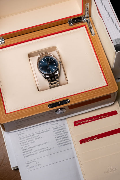 2025 OMEGA Seamaster Aqua Terra 150M “Lacquered Blue Teak” Ref. 231.10.42.21.03.003 - Wristory