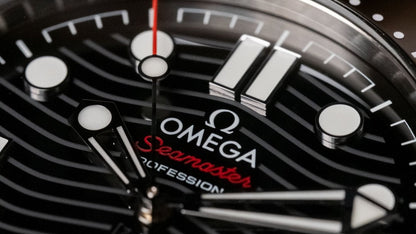 2025 OMEGA Seamaster Diver 300M Black Wave Dial on Rubber Ref 210.32.42.20.01.001 - Wristory