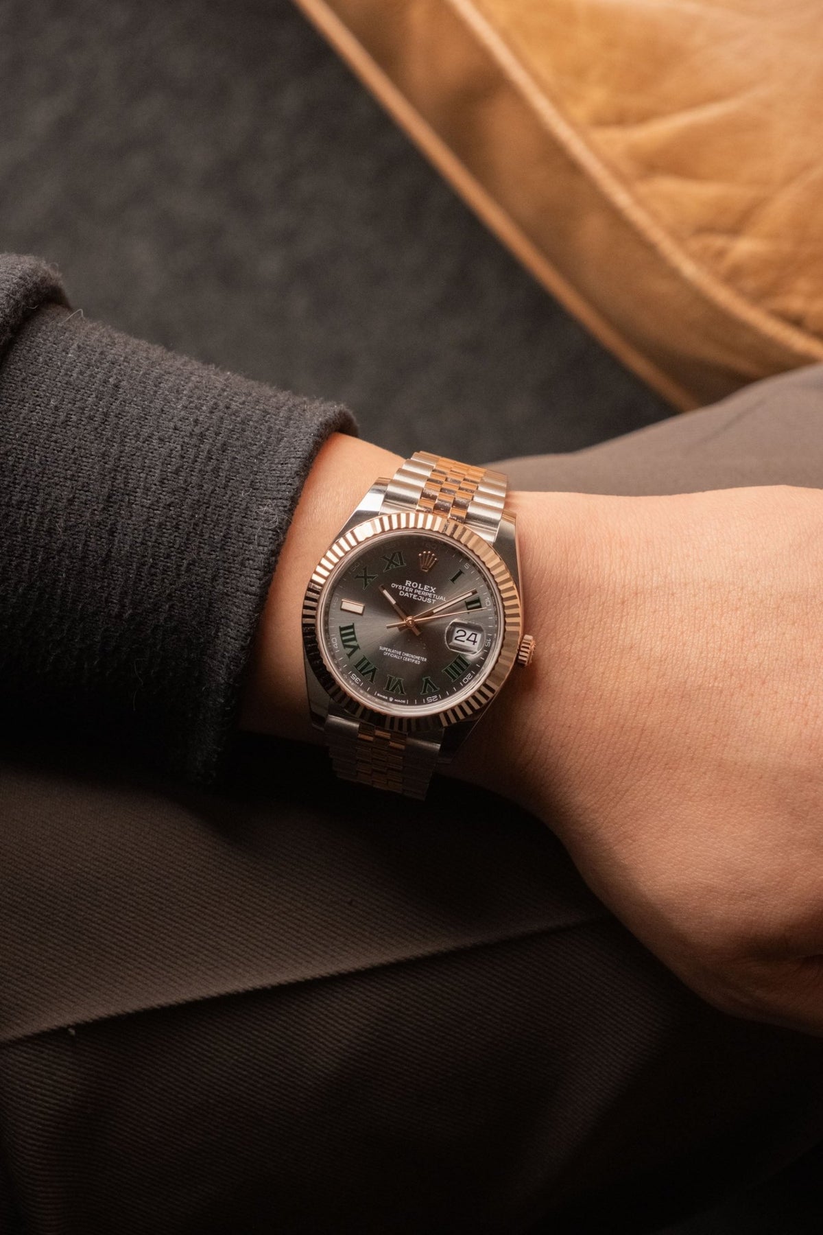 2025 Rolex Datejust 41 Wimbledon Two-Tone Rose Gold Ref. 126331 - Wristory