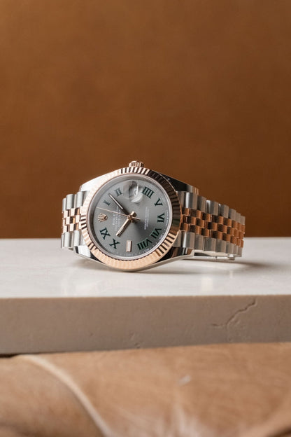 2025 Rolex Datejust 41 Wimbledon Two-Tone Rose Gold Ref. 126331 - Wristory