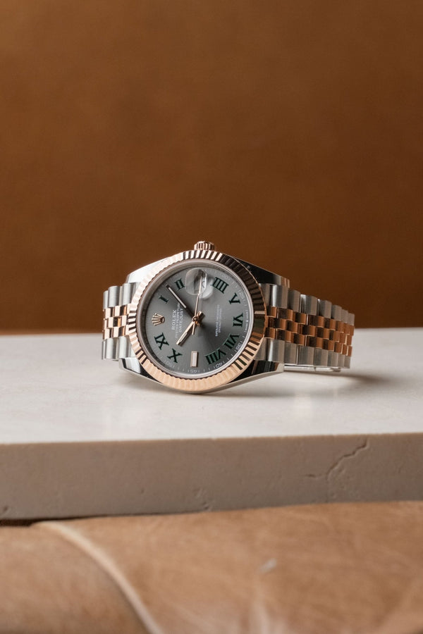 2025 Rolex Datejust 41 Wimbledon Two-Tone Rose Gold Ref. 126331 - Wristory