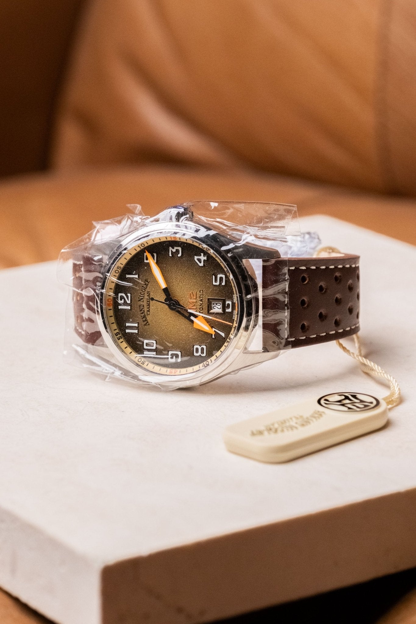 2026 Armand Nicolet MM2 Brown Dial 43mm Ref. A740P - KA - BP22641MAC - Wristory