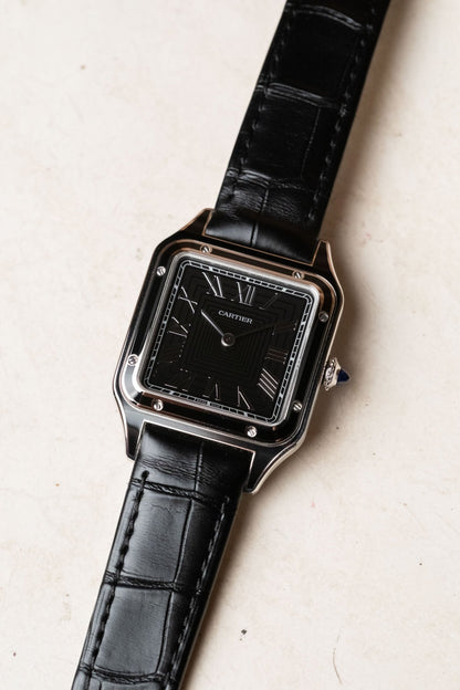 2026 Cartier Santos Dumont Black Lacquer WSSA0046 - Wristory