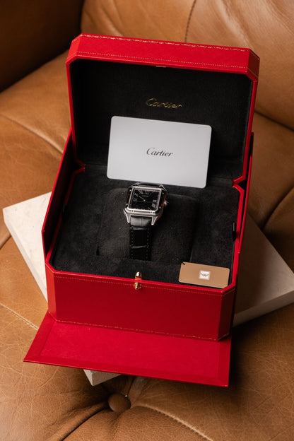 2026 Cartier Santos Dumont Black Lacquer WSSA0046 - Wristory