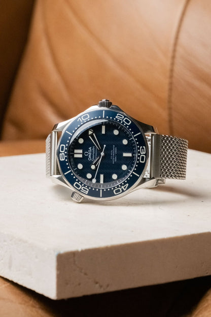 2026 Omega Seamaster Diver 300M James Bond 60th anniversary 210.30.42.20.03.002 - Wristory