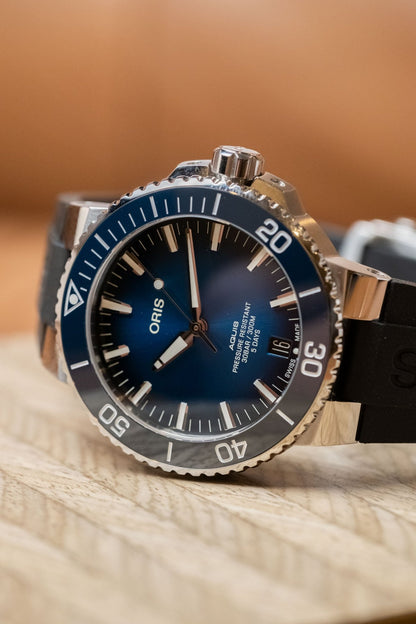 2026 Oris Aquis Date Calibre 400 Blue pre-owned watch Wristory Melbourne