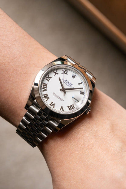 2026 Rolex Datejust 41 Smooth Jubilee White Roman Ref. 126300 - Wristory
