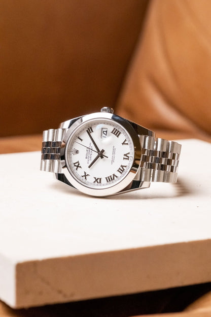 2026 Rolex Datejust 41 Smooth Jubilee White Roman Ref. 126300 - Wristory