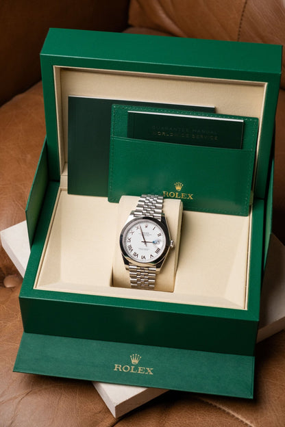 2026 Rolex Datejust 41 Smooth Jubilee White Roman Ref. 126300 - Wristory