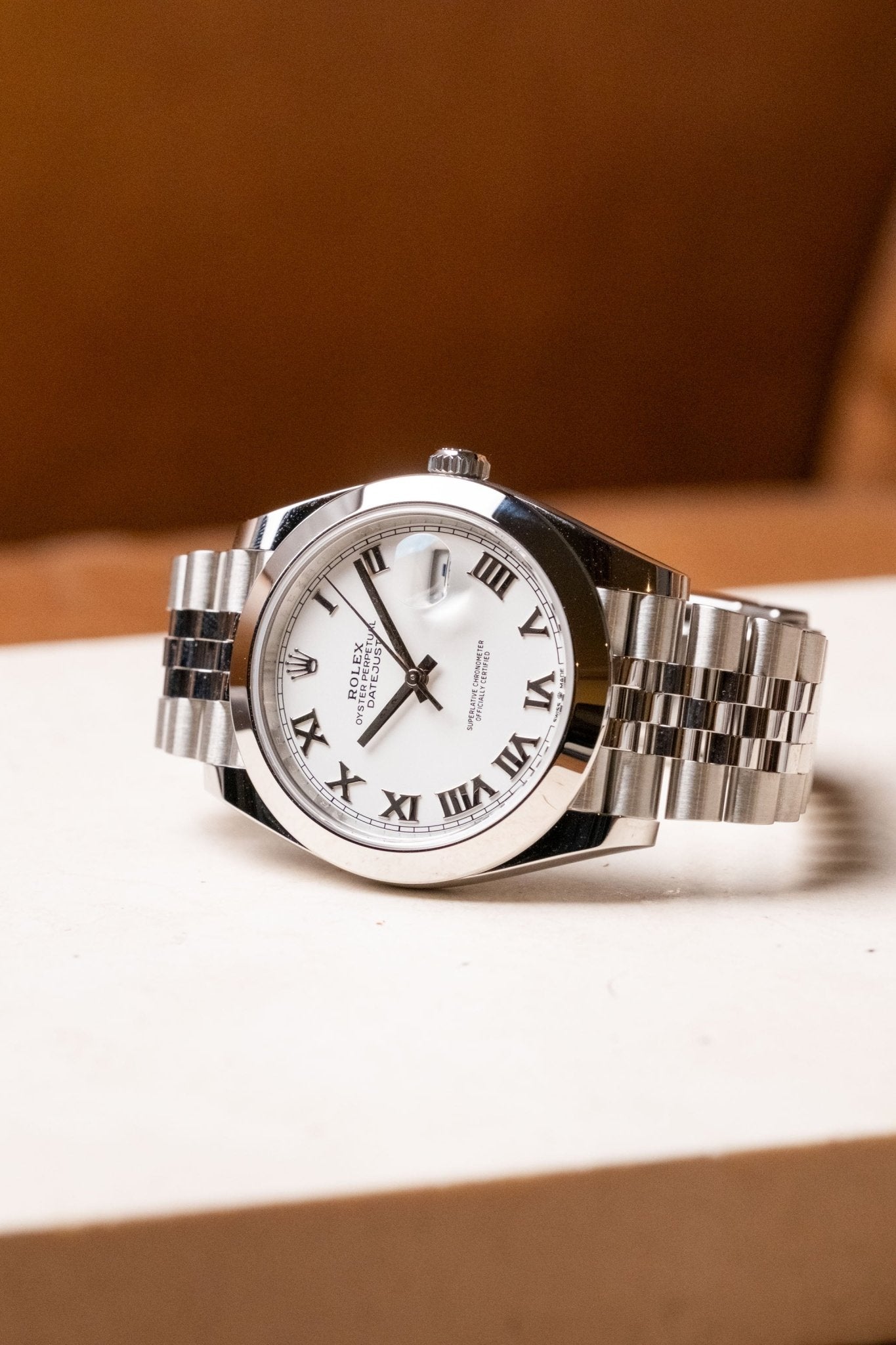 2026 Rolex Datejust 41 Smooth Jubilee White Roman Ref. 126300 - Wristory