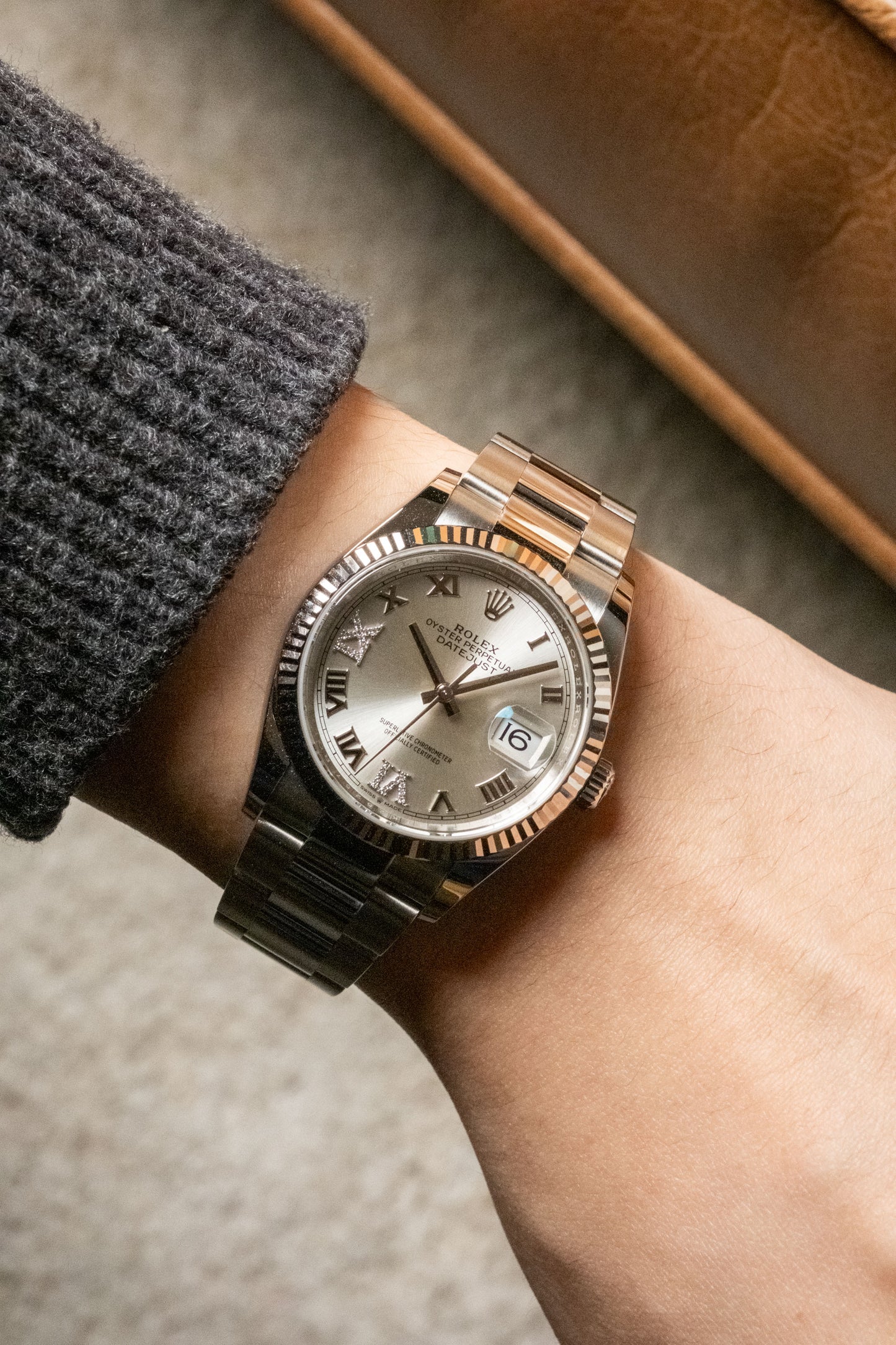 2026 Rolex Datejust 36 Silver Roman Diamond VI And IX Dial 126234 — photo 14