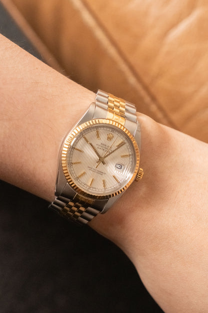 Circa 1984 Rolex Datejust 36 Silver Tapestry Dial 16013 — photo 16