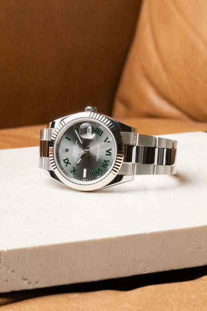 2023 Rolex Datejust 41 Wimbledon Fluted Oyster Ref. 126334 — photo 1