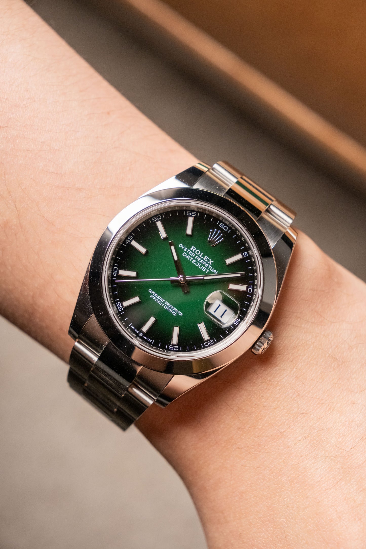 2026 Rolex Datejust 41 Green Ombre 126300 — photo 11