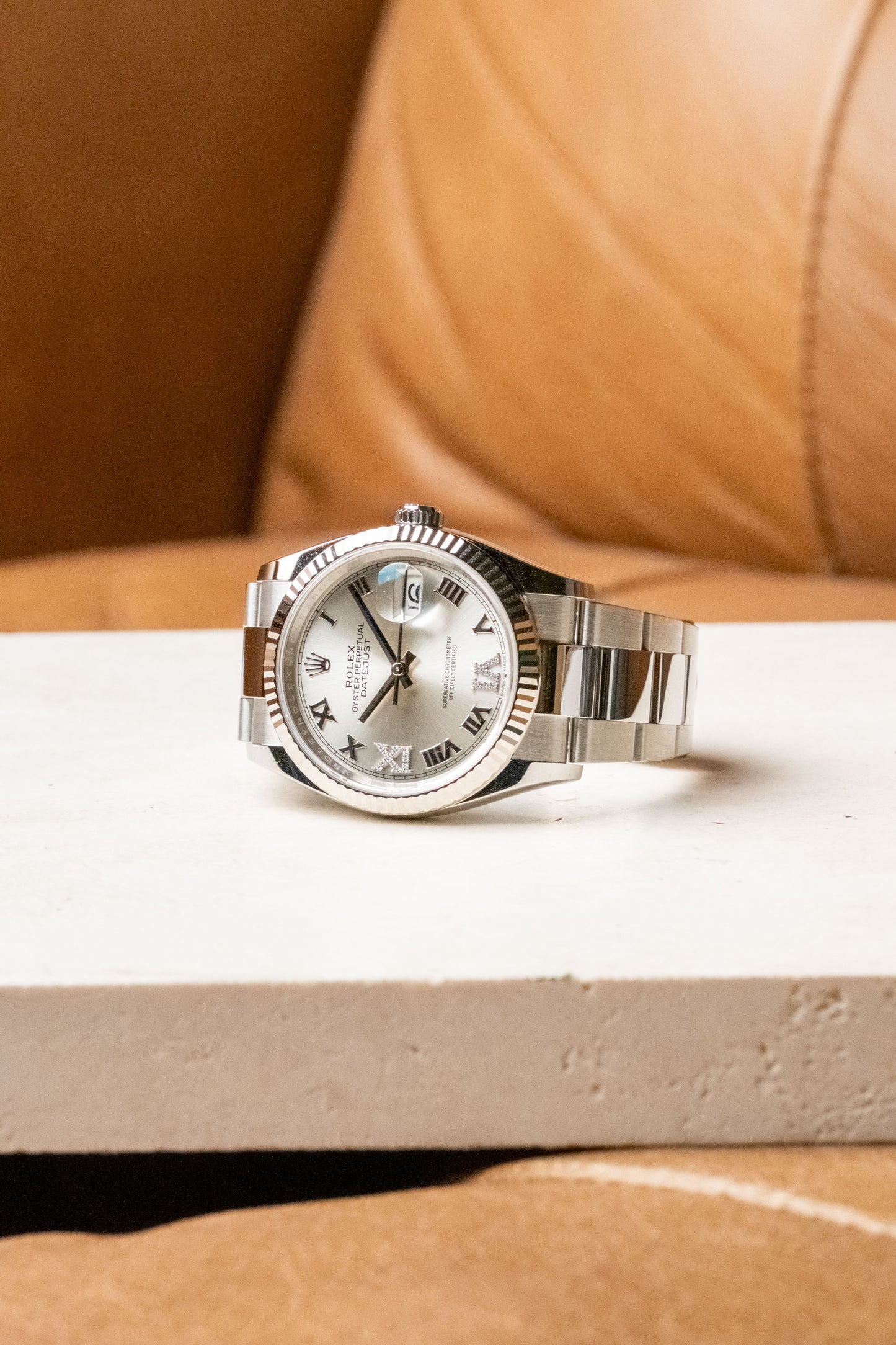2026 Rolex Datejust 36 Silver Roman Diamond VI And IX Dial 126234 — photo 10