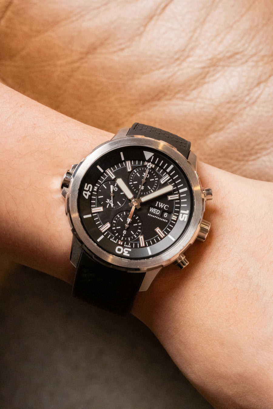 2019 IWC Schaffhausen Aquatimer Chronograph Details