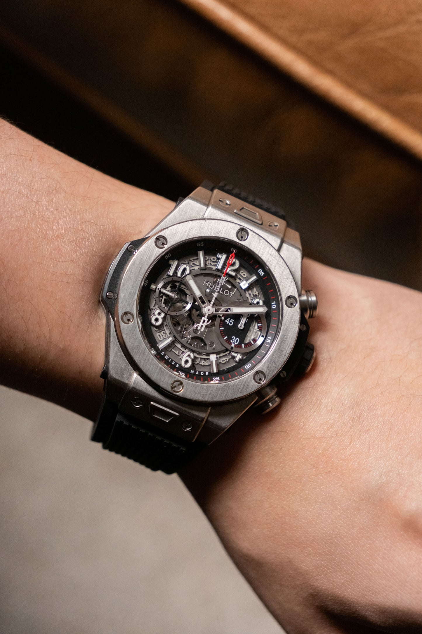 2016 Hublot Big Bang Unico Titanium Skeleton 411.NX.1170.RX pre-owned watch Wristory Melbourne