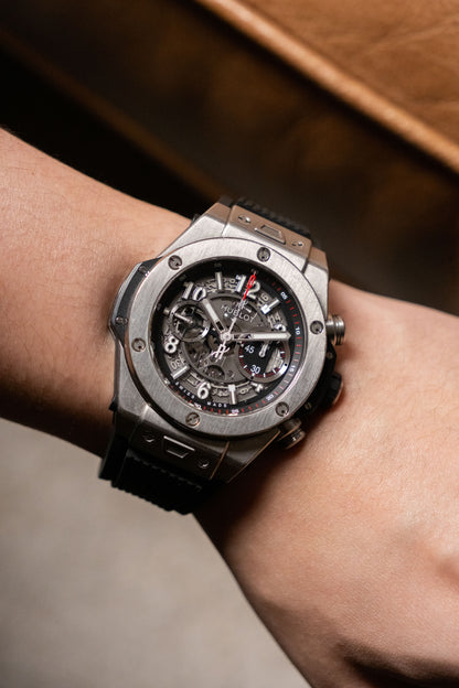 2016 Hublot Big Bang Unico Titanium Skeleton 411.NX.1170.RX pre-owned watch Wristory Melbourne
