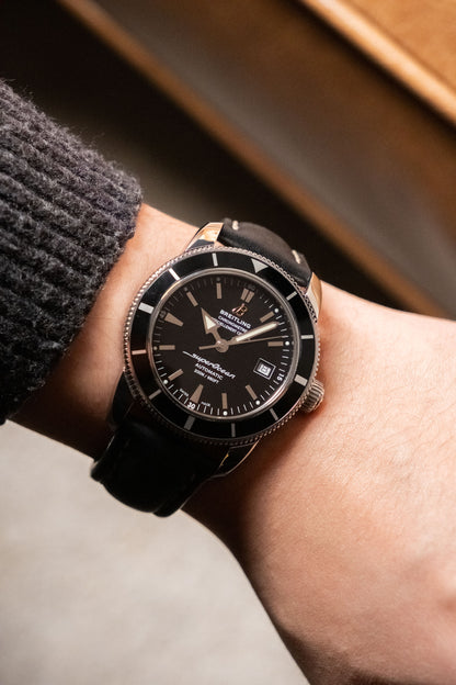 2014 Breitling Superocean Heritage 42mm Ref. A1732124/BA61 on wrist - Wristory
