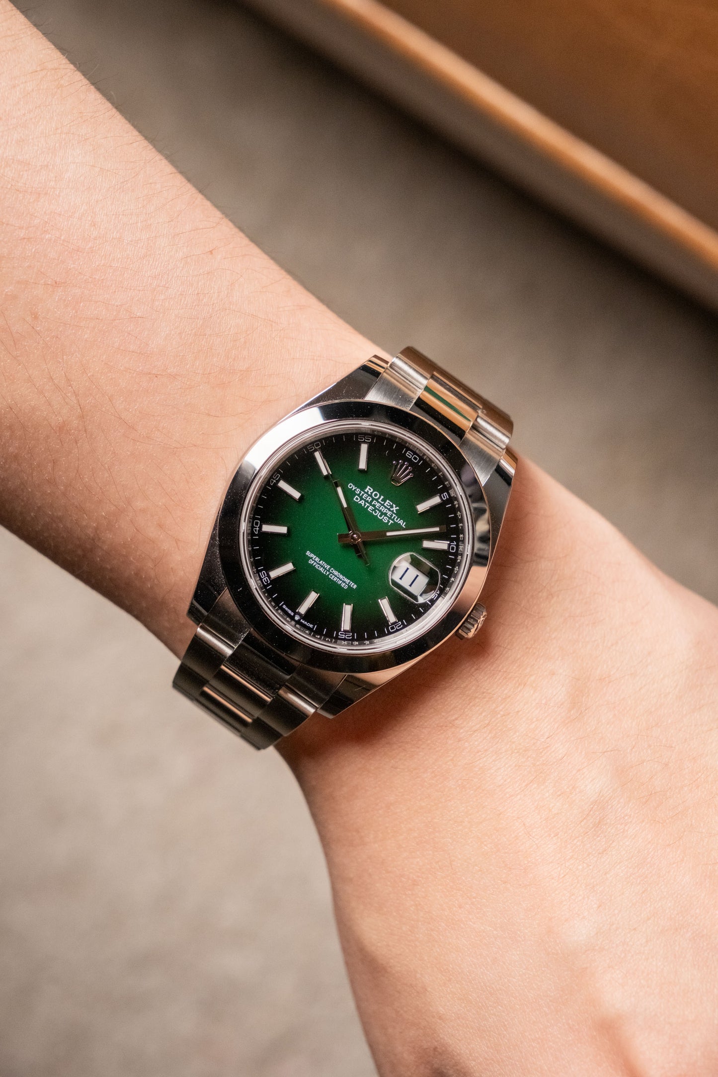 2026 Rolex Datejust 41 Green Ombre 126300 — photo 10