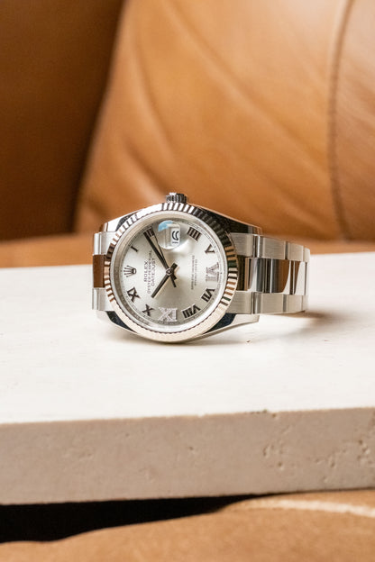 2026 Rolex Datejust 36 Silver Roman Diamond VI And IX Dial 126234 — photo 1