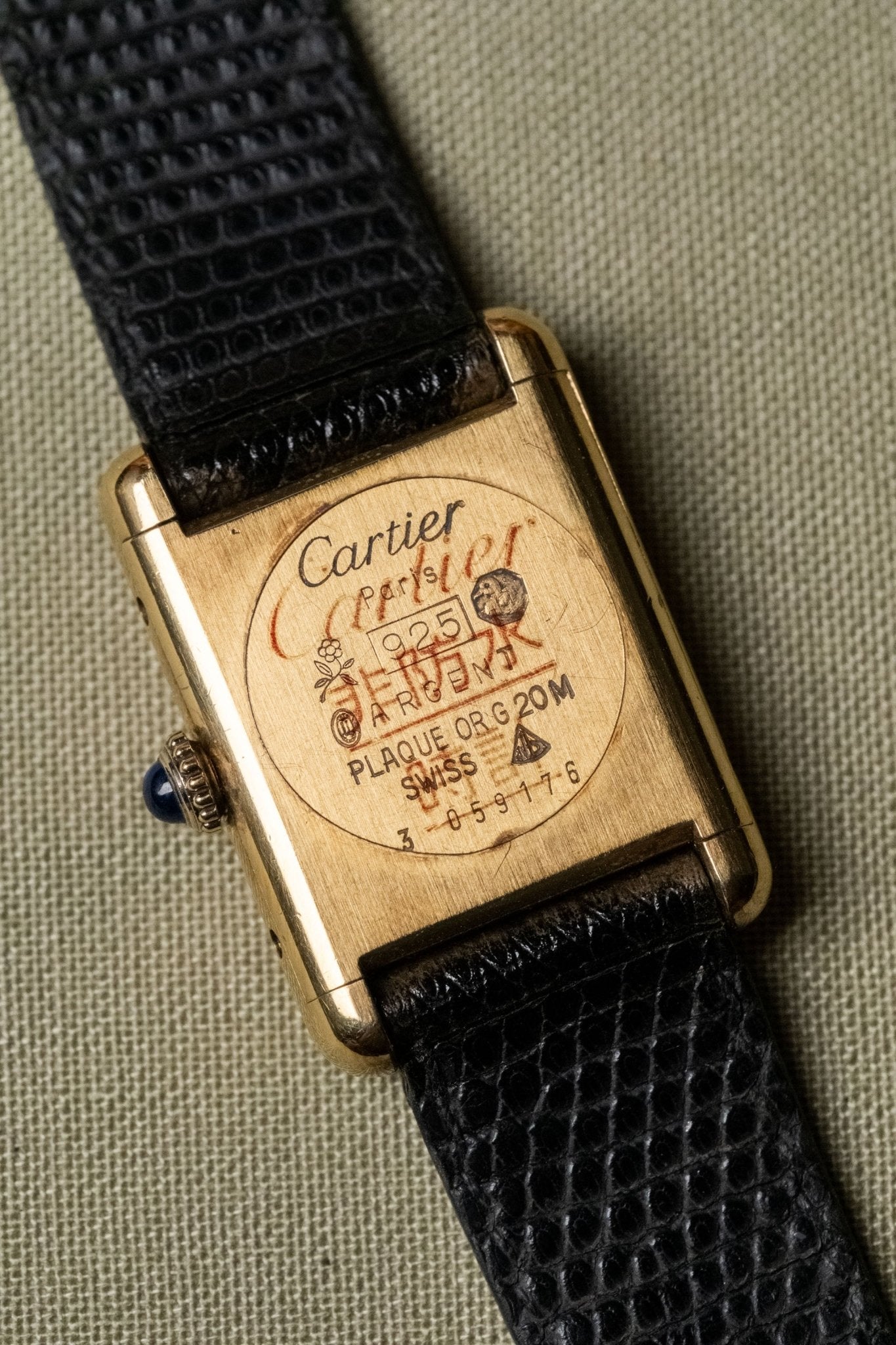 Cartier Must de Tank Vermeil 2413 - Wrist Story Pty Ltd