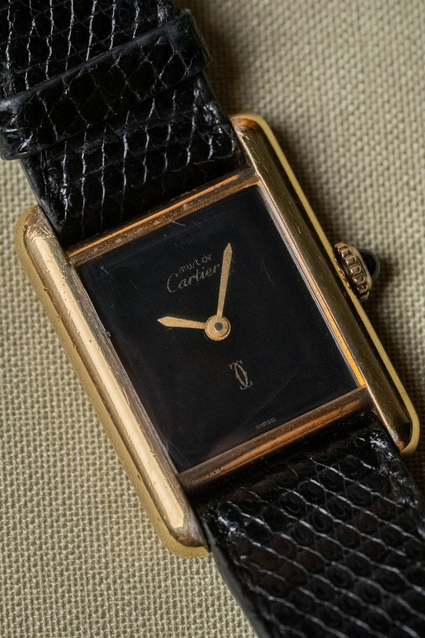 Cartier Must de Tank Vermeil 2413 - Wrist Story Pty Ltd