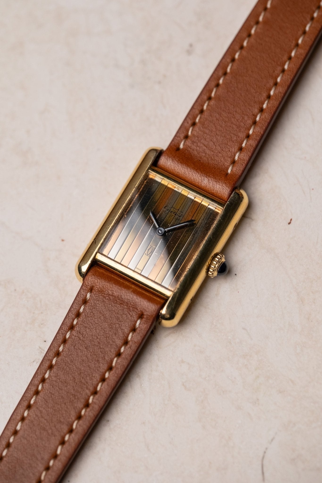 Cartier Tank SM Must De Cartier Trinity Dial - Wristory