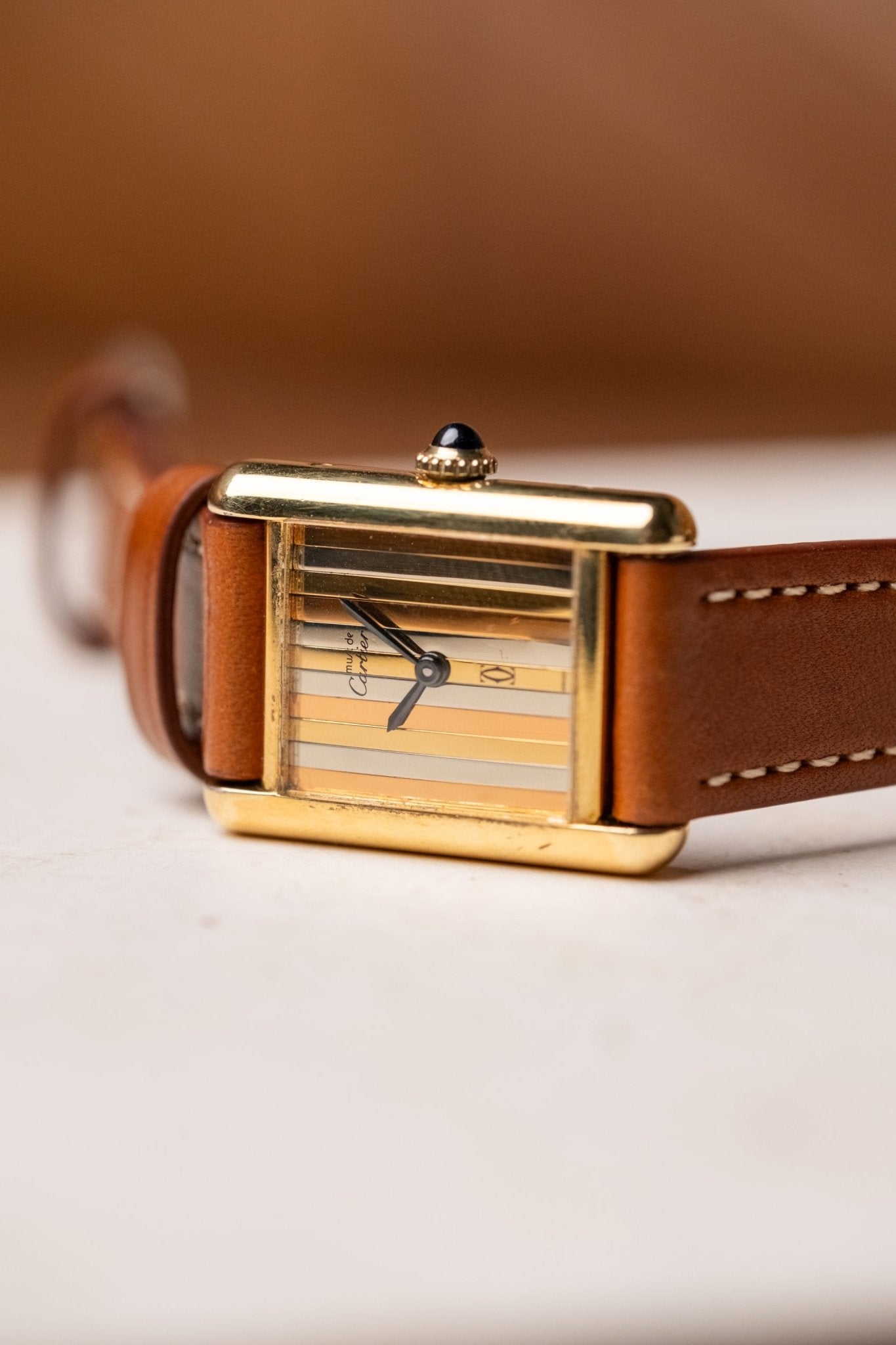Cartier Tank SM Must De Cartier Trinity Dial - Wristory