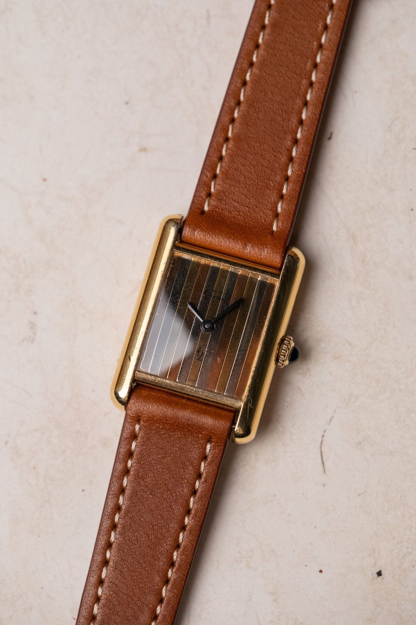 Cartier Tank SM Must De Cartier Trinity Dial - Wristory